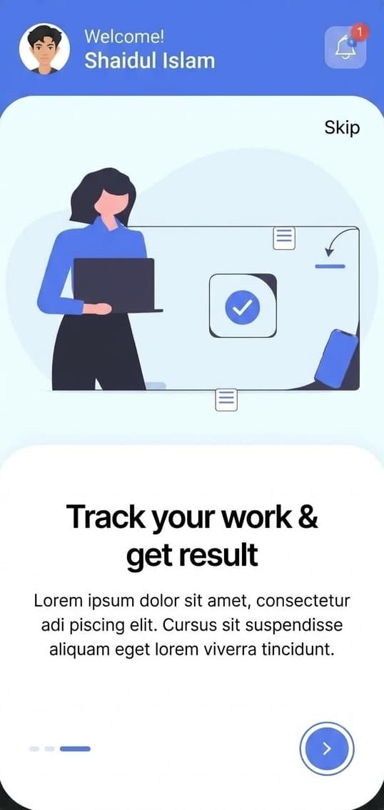 HRM mobile app — Onboarding